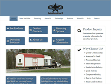 Tablet Screenshot of lonestarshedsllc.com